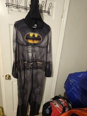 Batman Black and Yellow Hooded Onesie